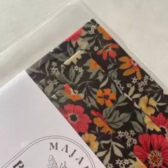 Balmumu Gıda Saklama Kumaşı, Tekrar Kullanılabilen Saklama Bezi, 3'lü Set, Çiçek Desenli