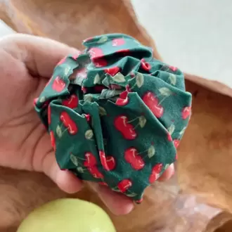 Balmumu Gıda Saklama Kumaşı, Tekrar Kullanılabilen Saklama Bezi, 2'li Set, 25x25, Karışık