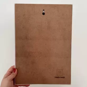 Punch Nakış İşlemeli, MDF Kapama, Kurdele Fiyonk Desenli Duvar Panosu, 25x35