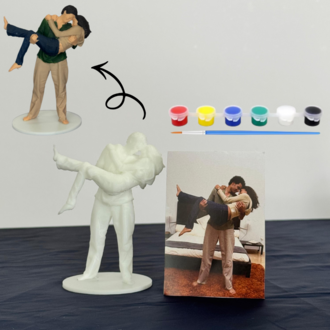Kişiye Özel Çift 3D Figürü