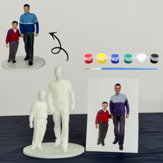 Kişiye Özel Çift 3D Figürü