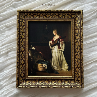 Uyu Çocuğum (1783) Desenli Vintage Tablo