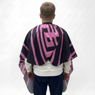 Mor & Siyah Penuar The Barber Fashion Original Cape 2026 Cape Unisex Erkek & Kadın Kesim Önl