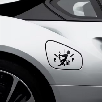 Komik Çok Yakan Benzin Siyah Sticker