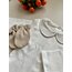 Sütlü Kahve 4 Parça Hastane Çıkışı Set (Body, Pantolon, Bere ve Eldiven)