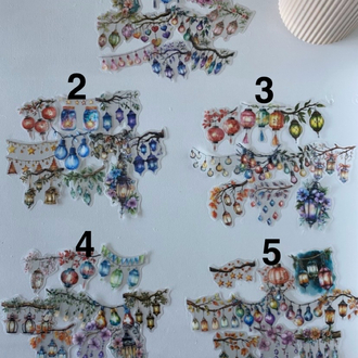 Renkli Fenerler Sticker Seti 