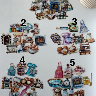 Pişirme/Mutfak Temalı Sticker Seti