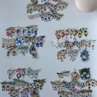 Renkli Fenerler Sticker Seti 
