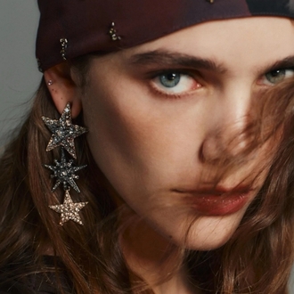 Zara model yıldız küpe
