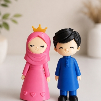 2 adet erkek ve kız cocuk 10 cm