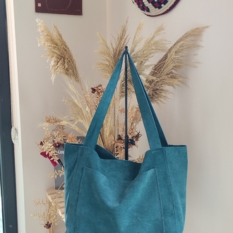 Süet Tote Çanta