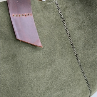 Suet Tote Çanta (Deri Saplı)