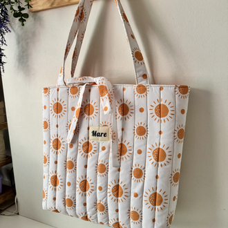 Kapitone tote (güneş)