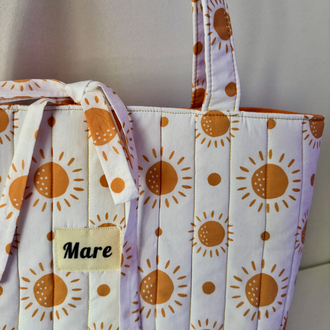 Kapitone tote (güneş)