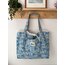 Mavi bahar xl tote çift taraflı