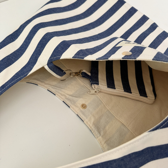 Denim çizgiler large boy