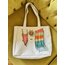 Plajda bir gün large tote bag