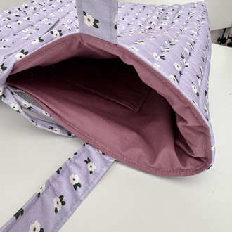 Kapitone tote (lila)