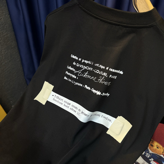 Gıvenchy Paris Premium T-Shirt (Sırt Detaylı)