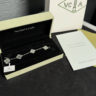 Van Cleef Gümüş Detay Taşlı