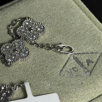 Van Cleef Gümüş Detay Taşlı