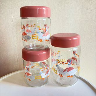 (660 ml) 80’s French Goose Jars 