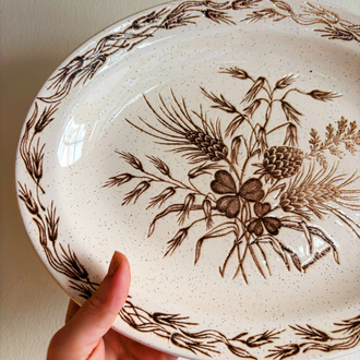 70’s James Cooper English Ironstone Wall Plate