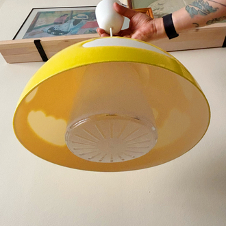 00’s Ikea Yellow Cloud Ceiling Lamp 