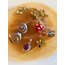 Amethyst Leaf Silver Necklace 