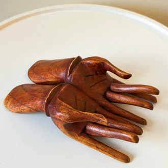 Handmade Wooden Hand Sculpture
