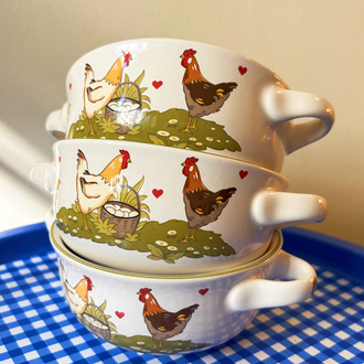 Vintage German Farmhouse Bowls 