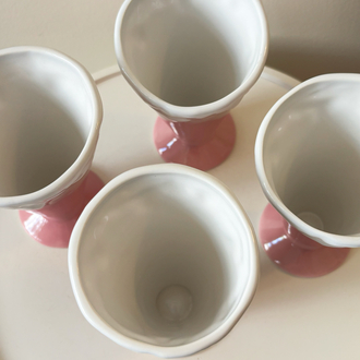 Pink Ice Cream Dessert Cups