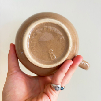 French “The Gingerbread Couple” Handmade Soup Mug