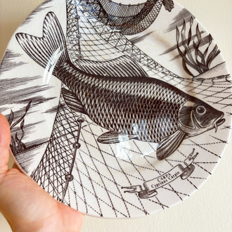 70’s English Ironstone Fish Wall Plate