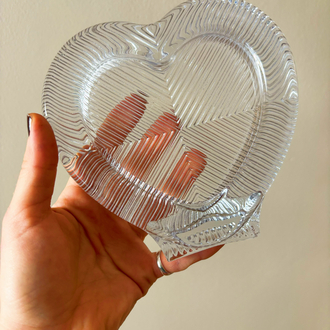 German Crystal Heart Shaped Photo Frame 