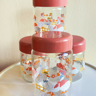 (660 ml) 80’s French Goose Jars 