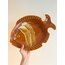 70’s Fish Shaped Handmade Terra Cota Plate 