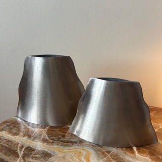 Stainless Steel Curvy Vases