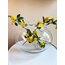 70’s Hand Blown Thin Glass Ruffle Vase