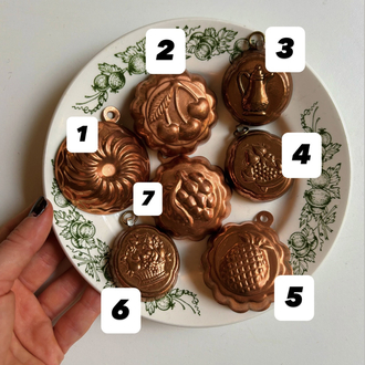 60’s Mini Copper Chocolate Molds