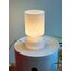 White Opaline Glass Mushroom Lamp by IKEA 