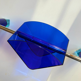 German Emsa Cobalt Blue Plexy Coffee Filter Holder 