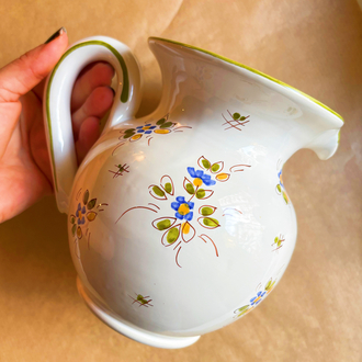 60’s French Pottery Handmade Jug 