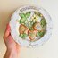 Strawberry Embossed Rustic Ceramic Wall Plate 