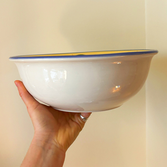 90’s Italian Cherries Large Ceramic Bowl 