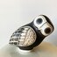 Handmade Ceramic Folk Art Owl Object 