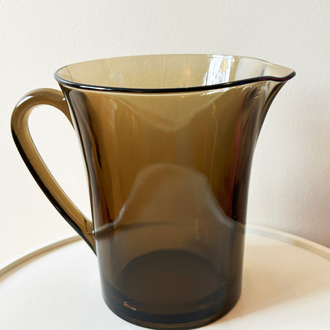 80’s French Duralex Fumed Glass Jug