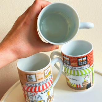 Book Shop & Wine Shop & Pet Shop Mugs