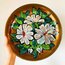 70’s Yugoslavian Handpainted Enamel Wall Plate 