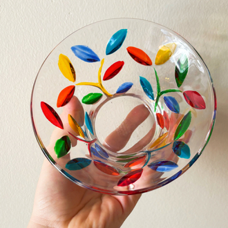 Italian Handmade Crystal Candy Bowl